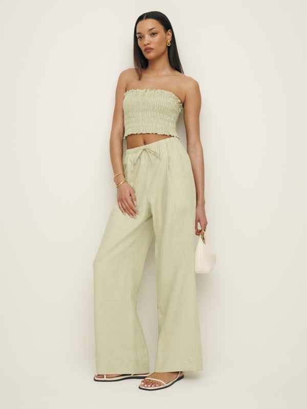 Lena Linen Two Piece - Dried Herbs
